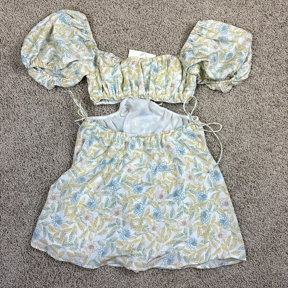 NWT Sabo Eilish cutout dress in bluebell sz sm - Picture 9 of 10
